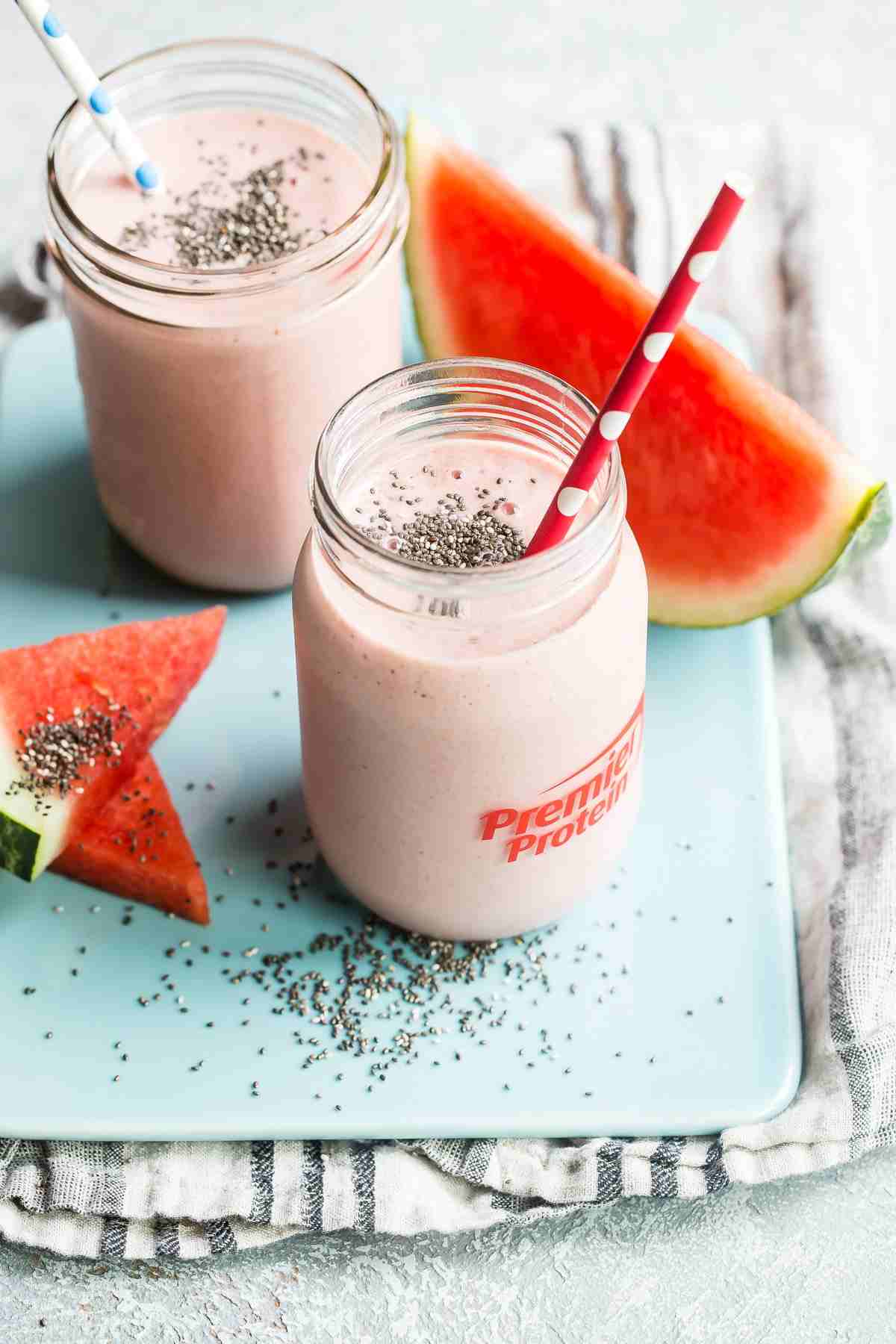 Chia semienko smoothie nízkokalorický melón zdravé chudnutie