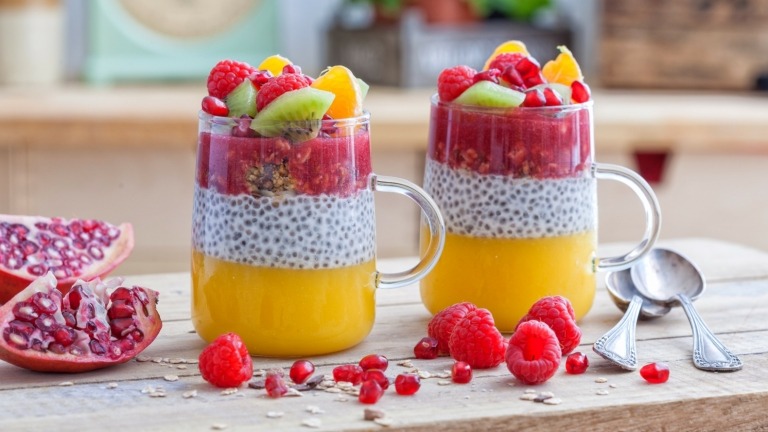 Recept na puding s nízkym obsahom sacharidov a receptom na vegánske raňajky