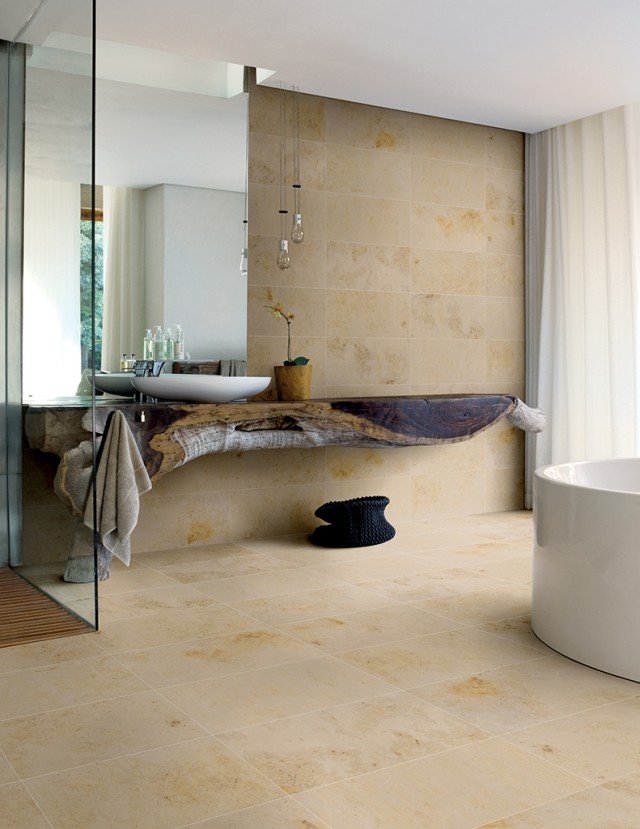 Ekologické podlahy-dlažba, pieskovcový vzhľad Pietra-Jura Keramická dlažba Eko na steny a podlahy - pieskovcový vzhľad Pietra -Jura