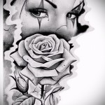 Chicano croquis d'un tatouage sur le bras 1