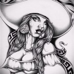 Chicano croquis d'un tatouage sur le bras 4