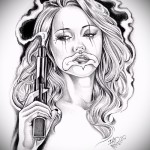 Chicano croquis d'un tatouage sur le bras 6