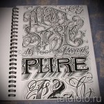 Chicano betűs tetoválási vázlat 2