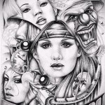 Chicano vázlat a karon lévő tetoválásról 3