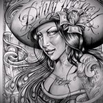 Chicano vázlat a karon lévő tetoválásról 4