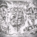 Chicano vázlat tetoválás hüvely 1