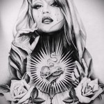 Chicano Skizze Stil Tattoo 1