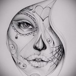 croquis de tatouage dans le style de Chicano 1