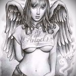 lettrage Chicano tatouage croquis 1