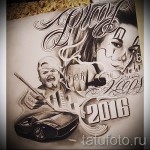 vázlat a tetoválásról Chicano lány 3