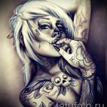 Skizze der Tattoo-Chicano Mädchen 7