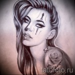 Skizze der Tattoo-Chicano Mädchen 8