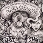 Skizze von Chicano Männer Tattoo 2