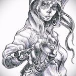 Chicano tetoválóvázlat 3