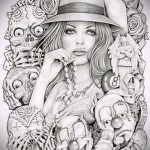 Chicano tetoválóvázlat 5