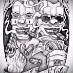 Chicano tetoválóvázlat 7