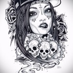 Chicano tetoválási vázlat lánynak 8