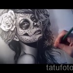 Chicano tetoválási vázlat lánynak 12