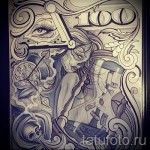 Chicano tetoválási vázlat férfiaknak 1