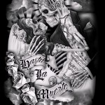 Chicano tetoválási vázlat férfiaknak 4