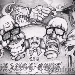 Chicano tetoválási vázlat férfiaknak 8