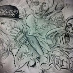 Chicano tetoválási vázlat férfiaknak 23