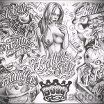 Chicano tetoválási vázlat férfiaknak 27