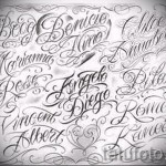 vázlat chicano betűkkel tetoválás 1