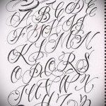 vázlat chicano betűkkel tetoválás 2