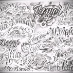 vázlat chicano betűkkel tetoválás 4