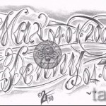 vázlat chicano betűkkel tetoválás 8