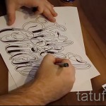 vázlat chicano betűkkel tetoválás 11