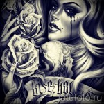 Chicano tetoválás a karon 1