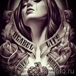 Chicano tetoválóvázlat 4