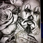 Chicano tetoválóvázlat 5