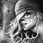 Chicano tetoválóvázlat 10