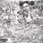 chicano vázlat tetoválás stílus 5