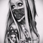 Chicano tetoválásvázlat 1