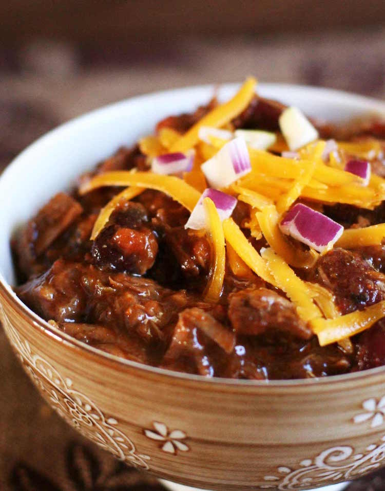 Originálny recept na chili con carne Chili con Carne originálny recept-servírovanie-podávanie-jedenie