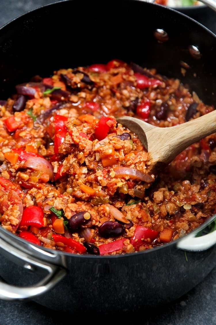 chili con carne vegetariánsky-zdravé-stravovacie-pokyny-recept na varenie