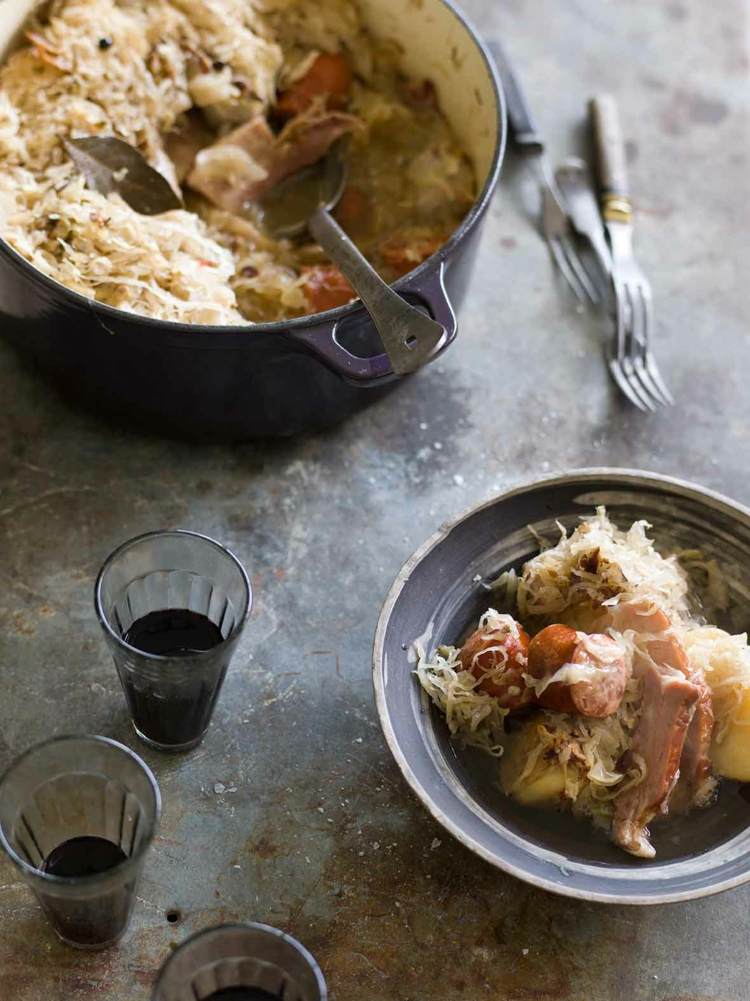 kyslá kapusta kráľovská choucroute garnie