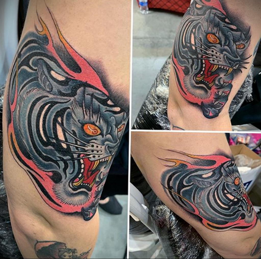 Zdjęcie tatuażu wykonane podczas konwencji tatuażu GOLDEN STATE TATTOO EXPO 2020 12