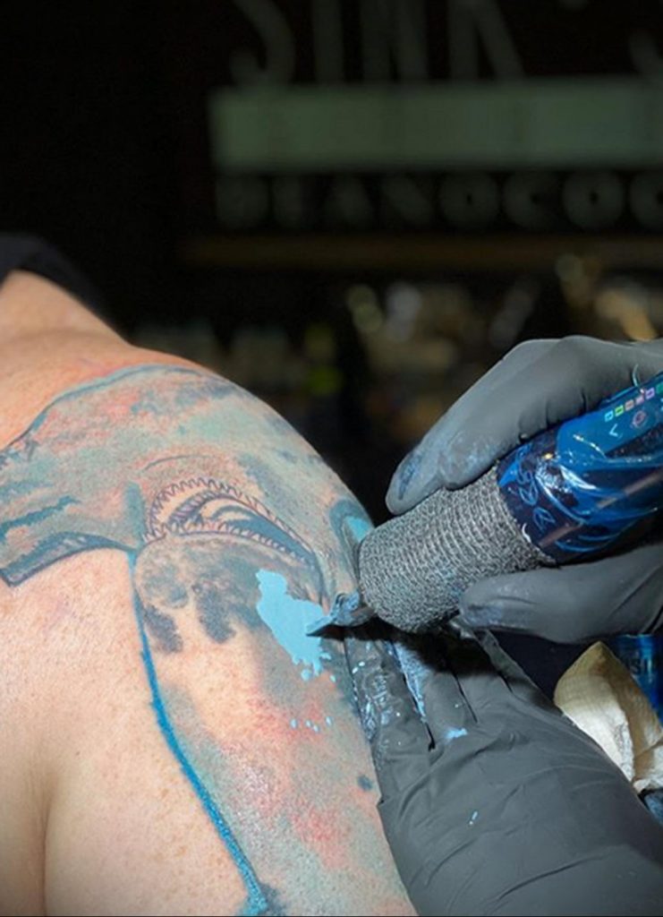 Zdjęcie tatuażu wykonane podczas konwencji tatuażu GOLDEN STATE TATTOO EXPO 2020 14