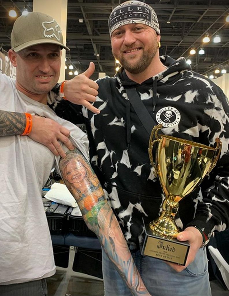 Zdjęcie tatuażu wykonane podczas konwencji tatuażu GOLDEN STATE TATTOO EXPO 2020 20