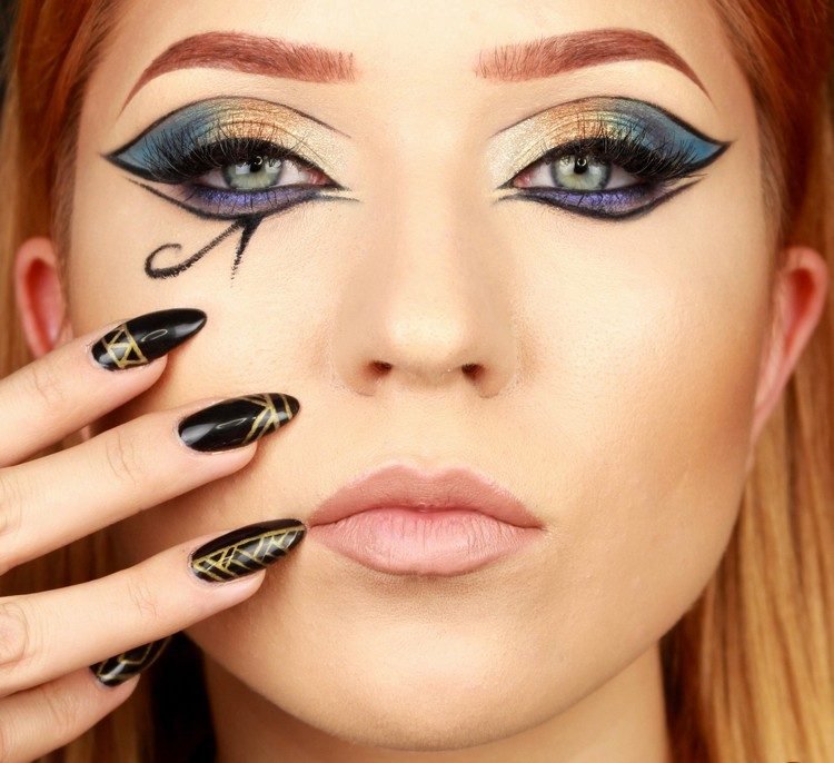 Návod na make-up Kleopatra tipy oči
