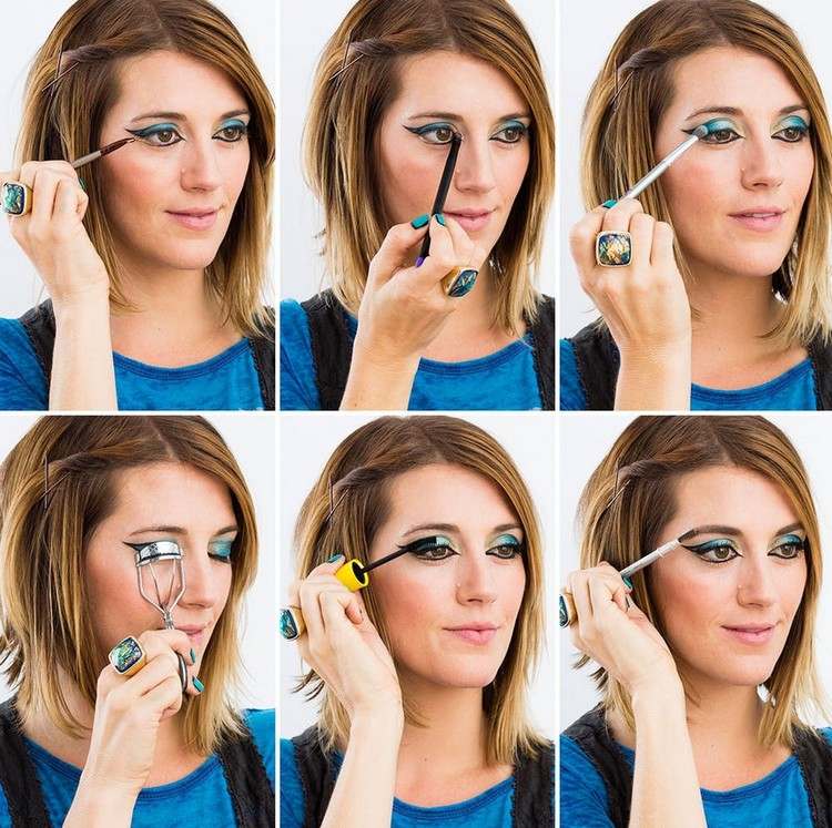 návod na make-up Kleopatra