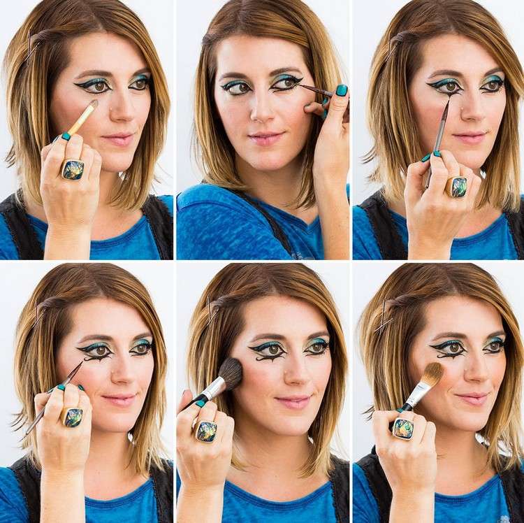 návod na líčenie kostým Kleopatra karneval