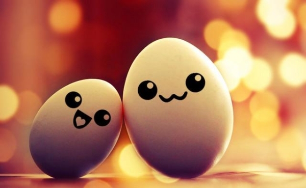 usmievavá tvár veľkonočné vajíčka-veľkonočné maľovanie