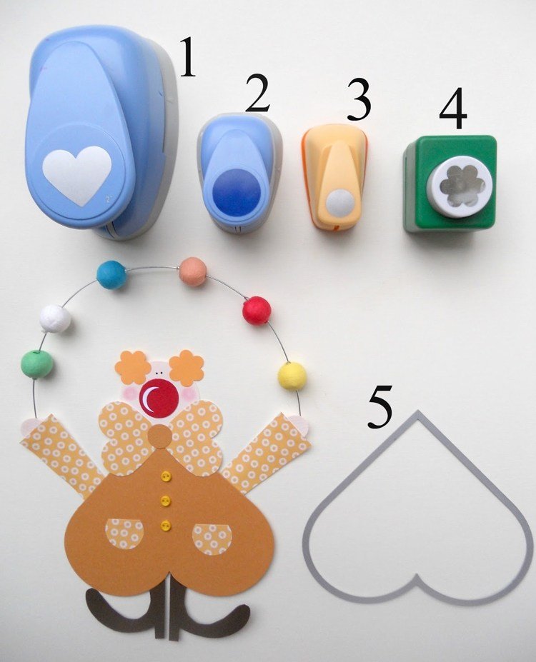 ručné práce na tému klaunských dierovačov