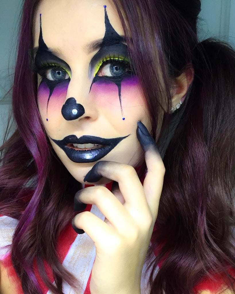 Halloween make -up pre ženy jednoduchý kostým žena jednoduchá